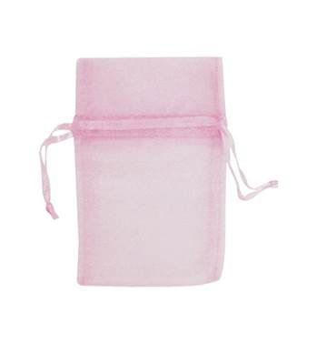 light pink organza drawstring bag 27238-bx